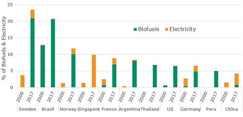 Biofuels Advancing More Significantly Than Electricity in Transport