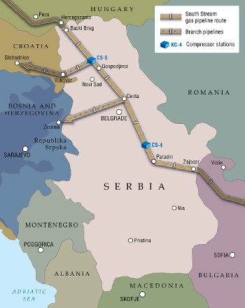 Gazprom starts building South Stream gas pipeline in Serbia