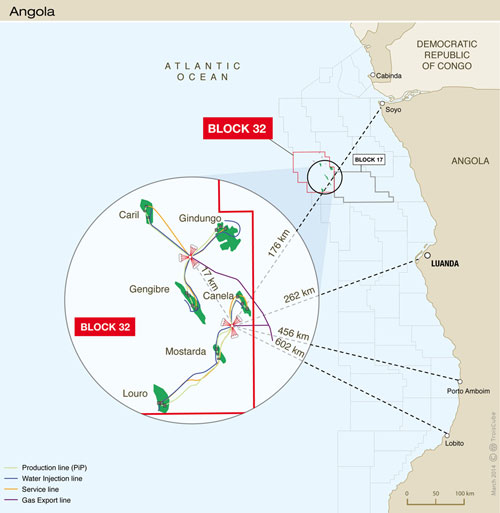 Total goes ahead with Kaombo ultra-deep offshore oil project in Angola