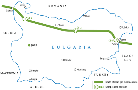 Bulgaria suspends South Stream gas pipeline project