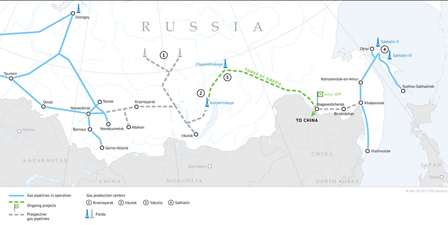 Gazprom speeds up the of the Power of Siberia pipeline construction