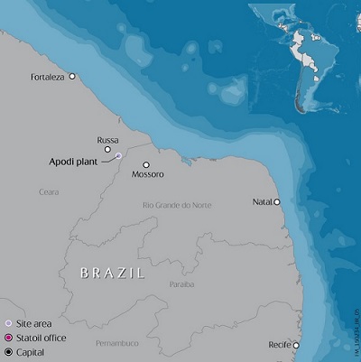 Statoil acquires a 40% interest in the 162 MW Apodi PV project