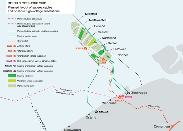 Elia commissions the 380 kV Stevin transmission project