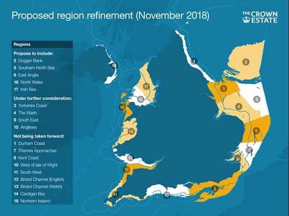 Crown Estate (UK) proposes 7 GW of offshore wind capacity in Round 4