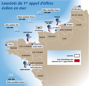 France issues offshore wind farm tender winners